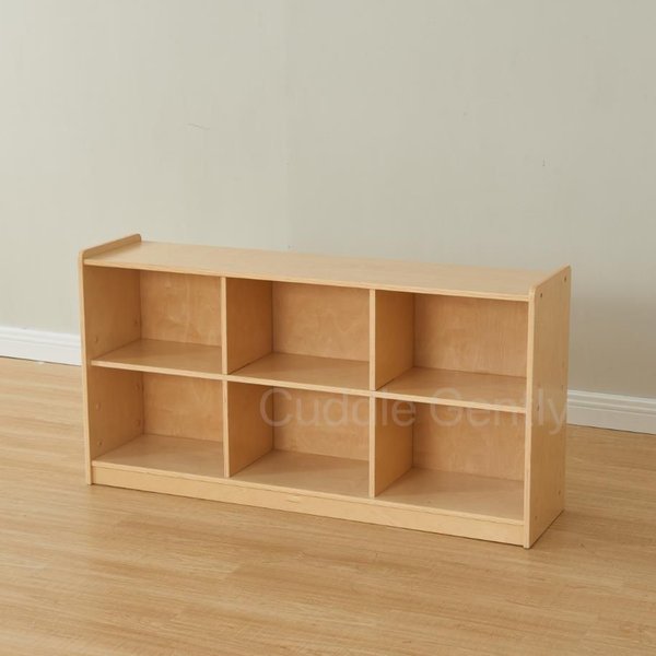 6 Compartmented Montessori Shelf 