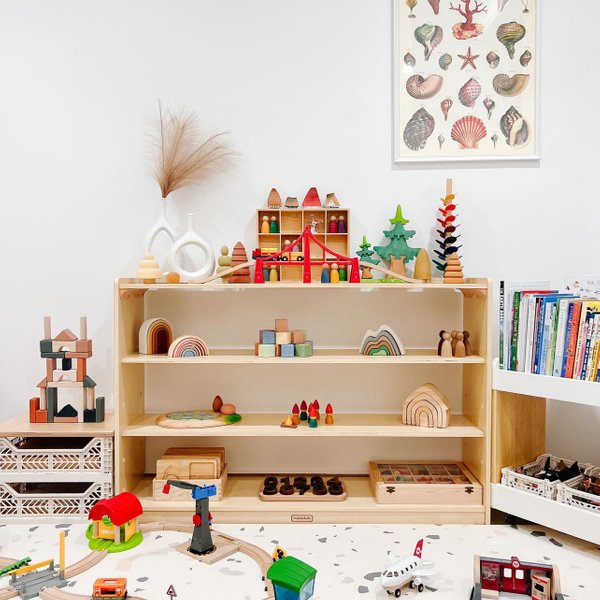 3 Tiered Montessori Shelf (OPEN BACK)