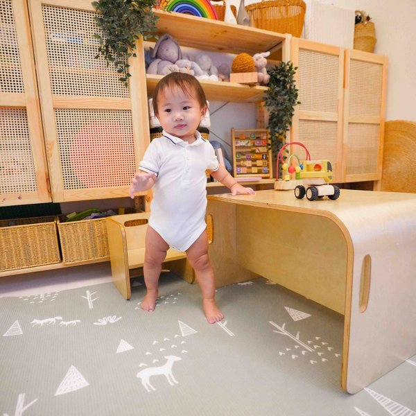 Woodlands Sage / Warm Neutral : Family Size Play Mat